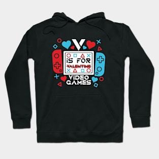 V is for Video Games Valentine Hoodie